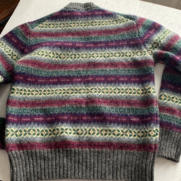 Vintage Shetland wool sweater kids/boys size L- fits adult size XS/S - Picture 7 of 7